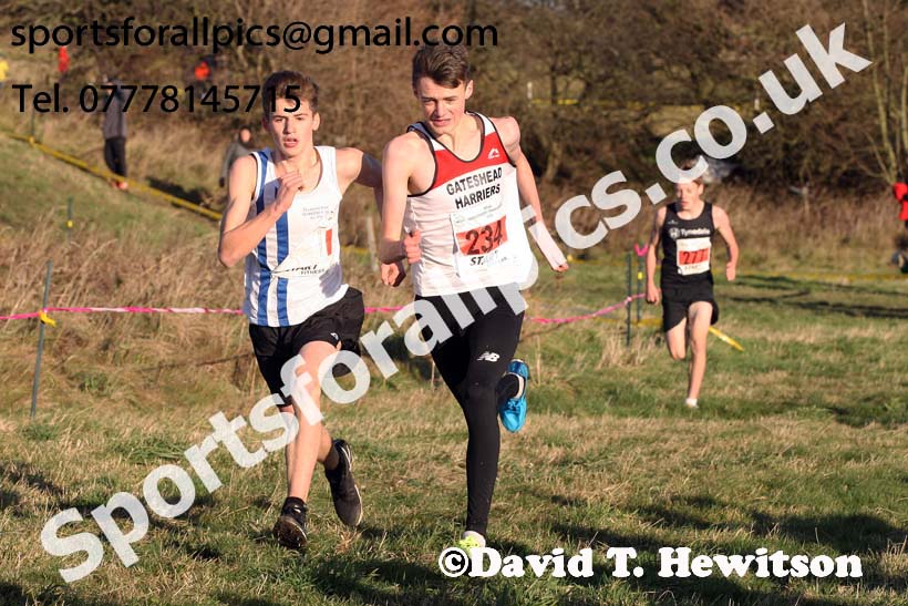 Boys under-15s North Eastern Cross Country, 2018 Northern Cross Country Champs., Wrekenton, Gateshead. Photo:  David T. Hewitson/Sports for All Pics